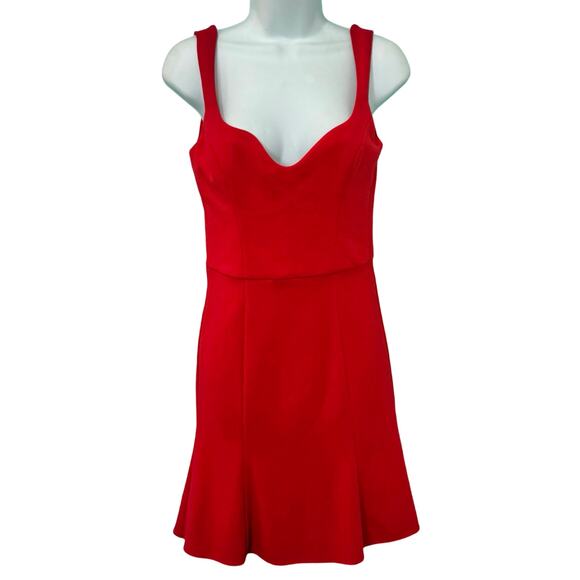 Dress the Population Sammie Cherry Red Mini Sweetheart Sleeveless Dress size S - Picture 8 of 11